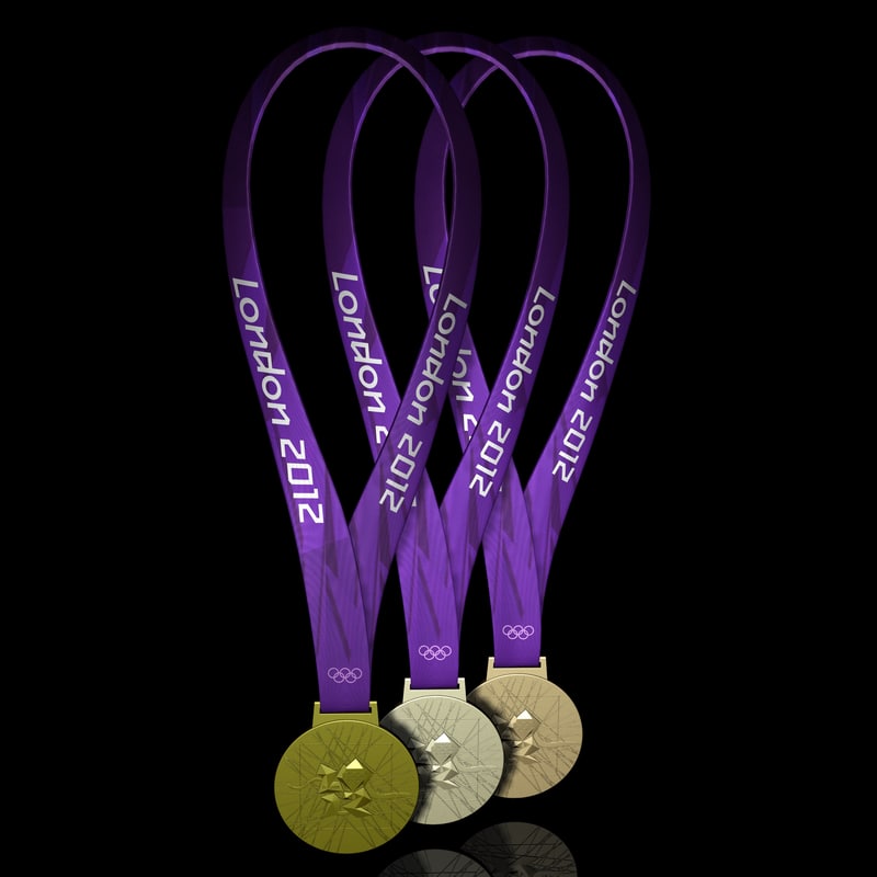 2012 london olympic medals 3d lwo